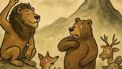 Vicc: Az oroszlán koronát ígér a hegyről ugrónak…