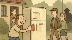 Vicc: Egy család új hűtőt vett...