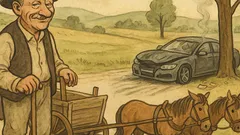 Vicc: Egy székely bácsi az országúton