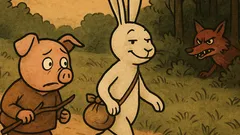 Vicc: Találkozik a kismalac a bátor nyuszival