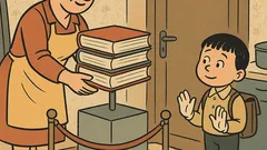 Vicc: Figyelj, Móricka, drágák a tankönyvek!