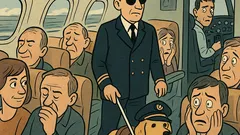 Vicc: A vak kapitány a felszállásra készül…