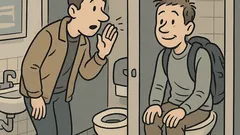 Vicc: A szomszéd fülke megkérdezi: Hogy vagy?