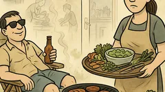 Vicc: A férfi előveszi a grillt…