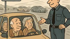 Vicc: Két öreg házaspár 81-gyel az autópályán