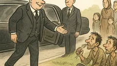 Vicc: Megy a milliomos limuzinnal, megáll...