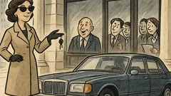 Vicc: New Yorkban egy elegáns nő bankba megy