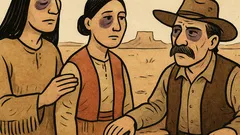 Vicc: Winnetou belép a sziklahasadékba…