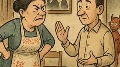 Vicc: A házsártos feleség így szól...